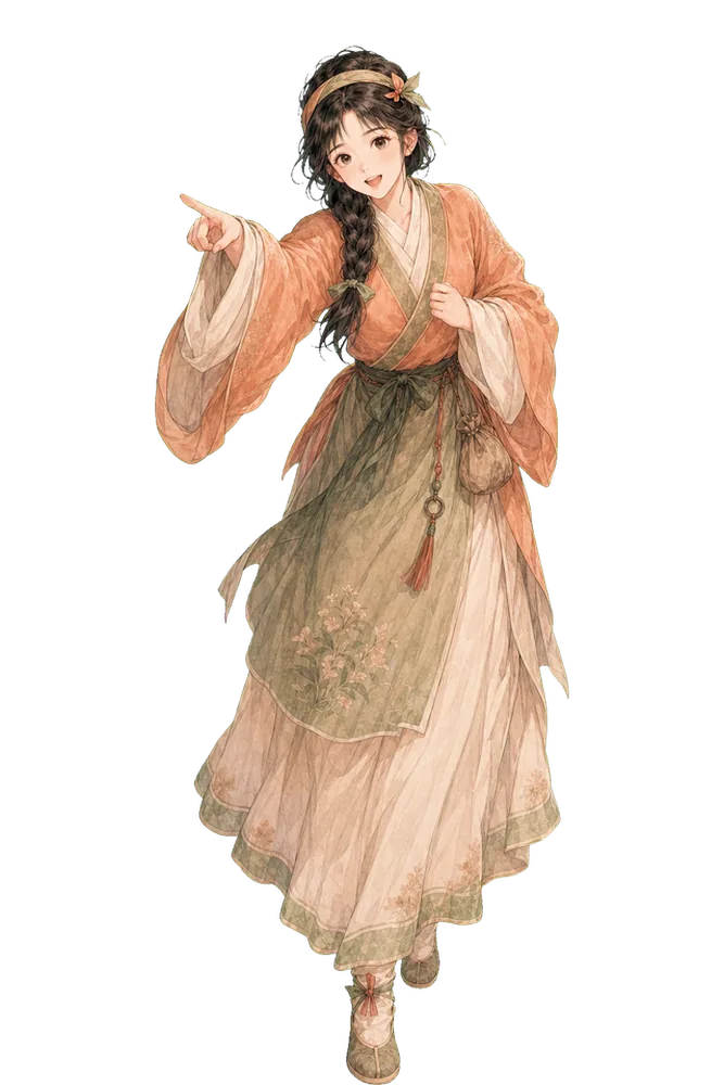 《牡丹亭》春香立绘