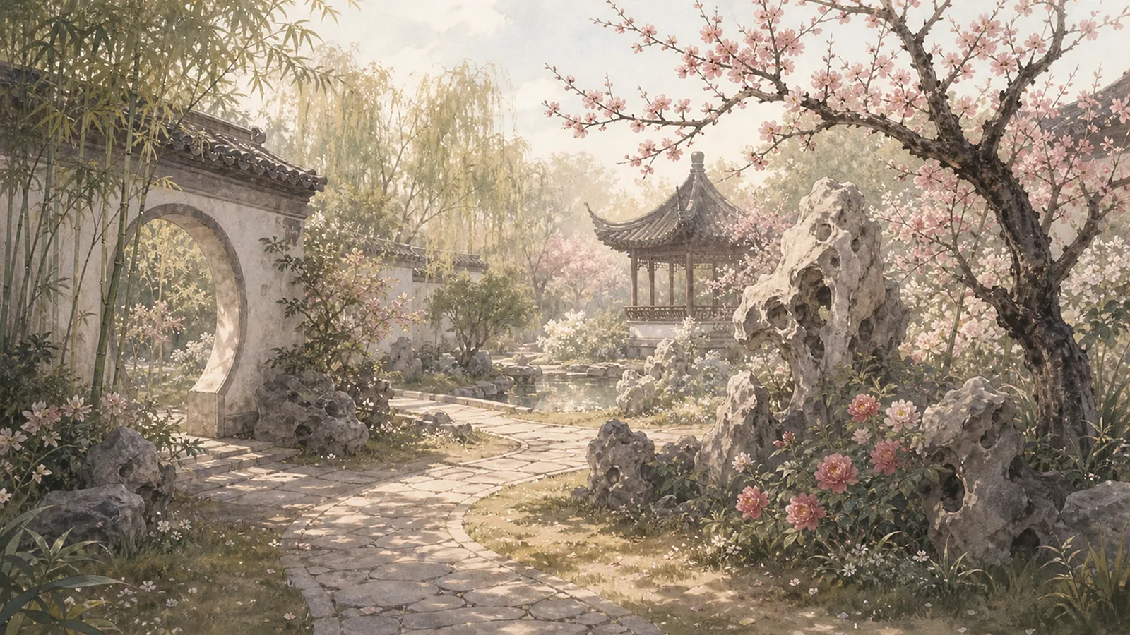 《牡丹亭》后花园场景