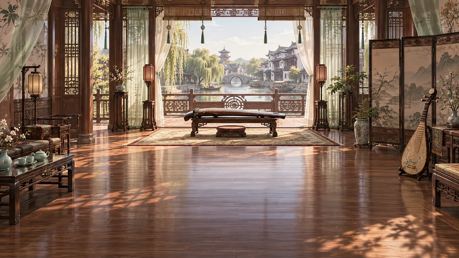 《桃花扇》媚香楼大厅场景